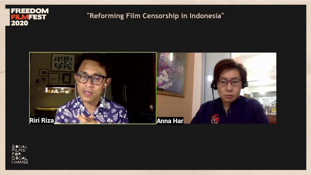 A fireside chat with iconic Indonesian filmmaker Riri Riza was the capstone event at FFF2020’s virtual film festival. 