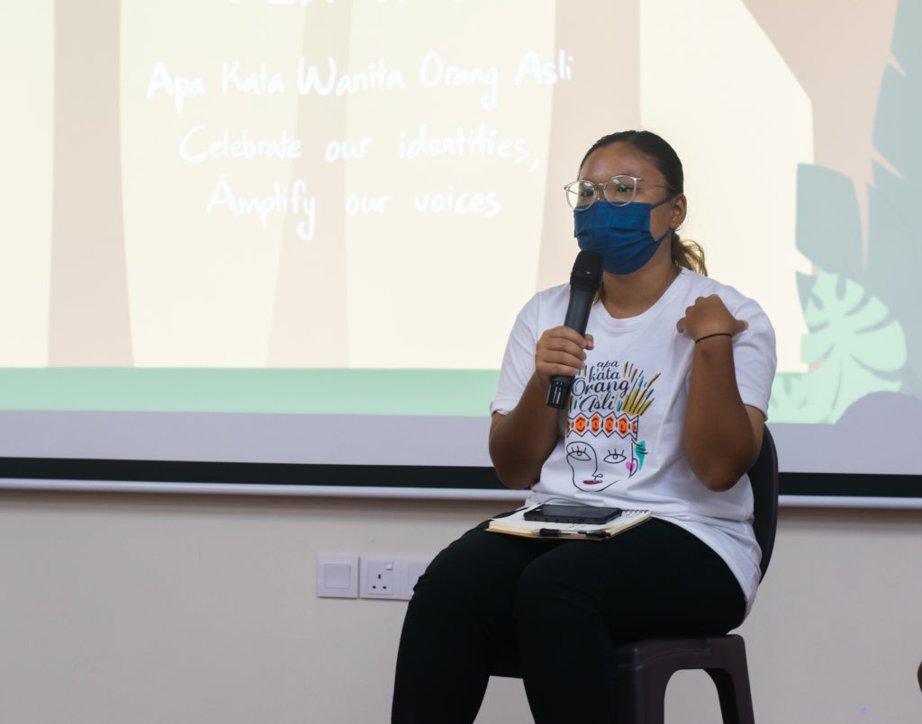 Diana Tan, Orang Asli youth at the Apa Kata Wanita Orang Asli post-screening session