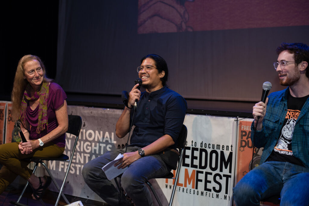 Jeanne Hallacy, King Catoy & Jackson Brook at FreedomFilmFest 2022