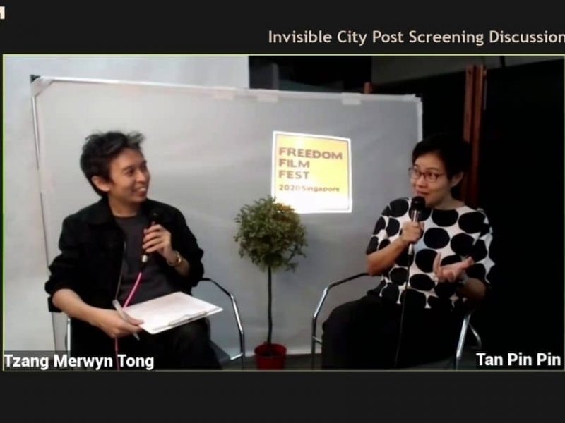 A conversation with Tzang Merwyn Tong and Tan Pin Pin after the screening of Invisible City