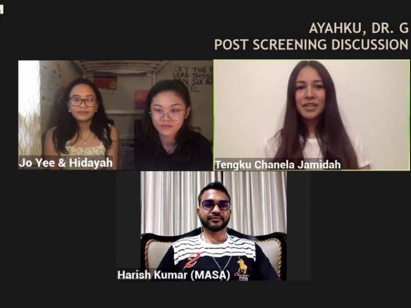 Ayahku, Dr G post-screening discussion by filmmakers Jo Yee and Hidayah with Tengku Chanela Jamidah and Harish Kumar